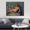 Impressionistische Leinwandkunst, Leda und der Schwan, 1882, handgefertigt, Paul Cezanne, Gemälde, Landschaftskunstwerk, moderne Wohnzimmerdekoration