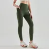 Ll mulheres yoga alinhar leggings empurrar fitness macio cintura alta bolso lateral sem costura hip elevador elástico legging casual calças de jogging kz915