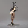 Aktionsspielfiguren 25 cm Mai Sakurajima Bunny Girl Senpai Sexy Anime-Figur Rascal Does Not Dream of Bunny Girl Senpai Actionfigur Modellpuppenspielzeug 230616