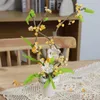 Block eviga blommor bonsai byggstenar phalaenopsis buketter växter krukta ornament tegel leksaker för barn flickor gåvor r230701