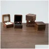 Jewelry Boxes Wood Ring Box Earring Luxury Gift Packaging Drop Delivery Display Dhfa7