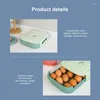 Garrafas de armazenamento com tampa caixa de ovo tipo gaveta empilhável anti-queda à prova de poeira à prova de umidade cozinha geladeira rack fresco estável