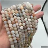 Pierres précieuses en vrac 6Mm Druzy Agate Cristal Perles Rondes 65Pcs Dursy Quartz Pierre Précieuse Organique Pierre D'énergie Sphérique Puissance De Guérison Pour Juif Dh9Lt