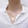 Pendant Necklaces Round Earth Necklace College High School Graduation Gifts For Her Jewelry In Stainless Steel