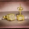Brincos de garanhão lindo 18k ouro real para mulheres noiva de noiva de noiva Brincho jóias minimalistas femininas