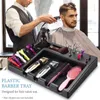 Other Hair Cares Salon Tool Tray Accessories Storage Box Barber Comb Rack Haircutting Kit Beard Trimmer Hairdressing Electric Clipper Holder 230616