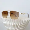 óculos de sol quadrados Fend óculos de sol de grife óculos de sol masculinos femininos design de feixe duplo Espelho fino perna Fen O Lock logo Marca de moda Óculos Fd de alta qualidade