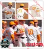 Maui Ahuna Chase Burns Tennessee 2023 CWS Baseball Jersey Drew Gilbert Andrew Lindsey Camden Sewell Custical Mens Mens Ftoldeers Proteys Proteys