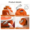 Centrifugeuses 70W puissant mélangeur portable bouteille 1000ML Orange presse-agrumes mélangeurs extracteurs de fruits 2 en 1 tasse d'accompagnement 230616