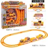 Electricrc Track Dzieci DIY Electric Train Set Cartoon Variet Puzzle Zabuczniki samochodowe Rail Dopasuj do pociągu kolejowego Toys For Children Prezenty 2306616