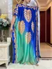 الملابس العرقية الإفريقية الصيف الكافتان الفساتين النسائية للسيدات الهند Caftan ارتداء التقليدية المطبوعة القماش أفريقي