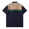 G Designer T-Shirt per uomo Camicie con risvolto da donna Polo con pannelli estivi con lettere Casual Primavera manica corta Uomo Tee Abbigliamento donna