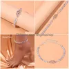 Boho Femmes Strass Creative Coeur Cheville Chaîne En Gros Été Plage Cristal Tennis Bracelet Pied Bijoux Drop Delivery Dhz82