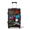 Personalità della moda dipinta graffiti bagagli nuovi uomini e donne trolley codice valigia da viaggio designer valigia 0625-222-23