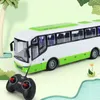 ElectricRC Car 2.4G Baby Light Travel RC Bus Scuola elettrica Veicolo giocattolo Miniatura Bus a due piani Auto Simulazione Regali Giocattoli per bambini 230616