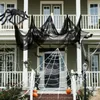 Novo pano assustador de gaze de halloween para decoração de halloween janela mesa porta rede vestido fantasia assustador decoração de festa para decoração de casa