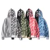 New Popular A Bathing b Ape New men shark spell color camouflage jacket 11 anniversary