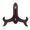 Dinnerware Sets Desktop Book Stands Desk Topper Bracket Wood Plate Rack Bamboo Display Po Holder Dish