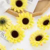Dried Flowers 10PCS Artificial DIY Fake Silk for Home Party Wedding Decoration Outdoor Garden Christmas