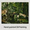 Pintura a óleo Paul Cezanne artesanal de alta qualidade A ponte em Maincy Paisagem Arte em tela Linda decoração de parede