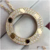 Hänge halsband guldkedja halsband kvinnor sterling sier rostfritt stål tillbehör diamant pläterad mode lyx smycken personlig dh4my