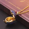 Pendentif colliers 2023 bleu théière collier ensemble peut ouvrir théière tasse élégant charme créatif bijoux femmes cadeau