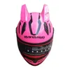 Motorhelmen 2023 Roze Helm ABS Top Materiaal Capacete Motocross Unisex Motorbike ECE Goedgekeurd Voor Dames