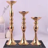 Candle Holders Metal Candle Holders Flowers Vase Candlestick Centerpieces Road Lead Candelabra Centerpieces Wedding porps Christmas decoration 230616