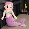 Stuffed Plush Animals 40150cm Cartoon Big Mermaid Toy for Girl Dolls Plushie Animal Pillow Kids Playmate Children Birthday Gift 230617