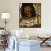 Abstract Still Life Canvas Art Still Life Skull and Waterjug Paul Cezanne Oil Painting Handmade Impressionistic Artwork