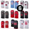 Maglia da basket stampata personalizzata per la nuova stagione Lonzo Ball 9 Nikola Vucevic 11 DeMar DeRozan Alex Caruso Patrick Williams III Dalen Terry Coby Maglie bianche 6 patch