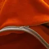 Mantas 1 edredón de lana Color naranja cama suave y gruesa para manta couette R230617