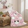 Blanket Pattern Blanket Fleece Printed Cute Portable Soft Throw Blanket for Bed Office Bedspread Blanket R230617