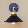 Duvar lambası mini küçük lambalar vintage siyah rustik sconce ışıkları retro çatı kat