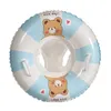 Tubes de flotteurs gonflables Anneau de natation gonflable pour bébé Beau motif d'ours Siège de bain pour enfant avec poignée Siège de flotteur de cercle de natation pour enfants Jouet d'eau de piscine 230616