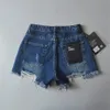 Damen-Shorts, Sommer-Denim für schwarze Jeans, Damen, Distressed Short, weiße Jeans-Shorts, zerrissen, Y2k-Streetwear, 230616