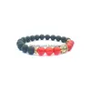 Perlé 8Mm Bijoux Naturels Bracelet Élastique Brins Prier Pierre Volcanique Méditation Tête De Bouddha Hommes Et Femmes Huile Essentielle Aromather Dhptu