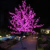 Decoração de Natal de 2,5 m de altura LED Flor de cerejeira Simulação Luzes de paisagem de flor de pêssego para suprimentos de eventos de casamento ao ar livre