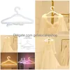 Hangers Racks Yoled Light Clothes Stand Usb Powered Hanger Night Lamp For Bedroom Home Wedding Clothing Art Wall Decor Drop Delive Dhzki