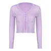 Women's Jackets Womens Semi See-Through Long Sleeve Ribbed Knitted Cardigan Shrug Tops Casual Solid Color Cropped Jacket Cover Ups