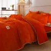 Mantas 1 edredón de lana Color naranja cama suave y gruesa para manta couette R230617