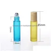 Packing Bottles 10Ml Printed Glass Roller Travel Portable Per Essential Oil Bottle Mini Aron Color Empty Bottling Drop Delivery Offi Dhekz