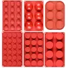 Baking Moulds Half Ball Flat Cylinder Silicone Mold For Halfspere Chocolate Cookie Sand Muffin Cupcake Brownie Cake Pudding 230616