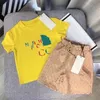 Детские дизайнерские спортивные наборы бренд девочки Рубашки с ремешками платья Две штуки наборы хлопковых футболок с высоким классом с пледа