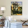Canvas Kunstwerk Het Huis en De Boom Paul Cezanne Schilderij Handgemaakte Impressionistische Landschapskunst voor Eetkamer
