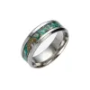 Stainless Steel Shell Ring Colorful Shell Band Rings New Design Fashion Jewelry for Men Women Gift