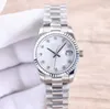 Relógio Feminino Mecânico Automático 179173-63133 26mm Mostrador Branco Calendário Vidro Safira Jubileu Pulseira Aço Relógios de Luxo À Prova D' Água Caixa Original