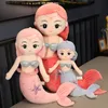 Stuffed Plush Animals 40150cm Cartoon Big Mermaid Toy for Girl Dolls Plushie Animal Pillow Kids Playmate Children Birthday Gift 230617