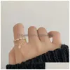 Anello solitario Anelli per donna a forma di stella Moda donna Amore gioielli Donna Ragazze Regalo Drop Delivery Dhcj9