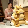 Animaux en peluche en peluche énorme 3575CM mignon Corgi Shiba Inu chien jouets Kawaii couché Husky oreiller doux animaux poupées enfants bébé cadeau 230617